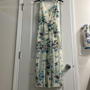 beautiful long butterfly dress